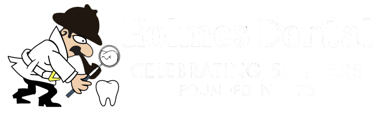 Holmes Dental 50 Years Logo